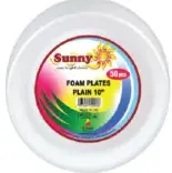 Sunny Foam Plates Plain