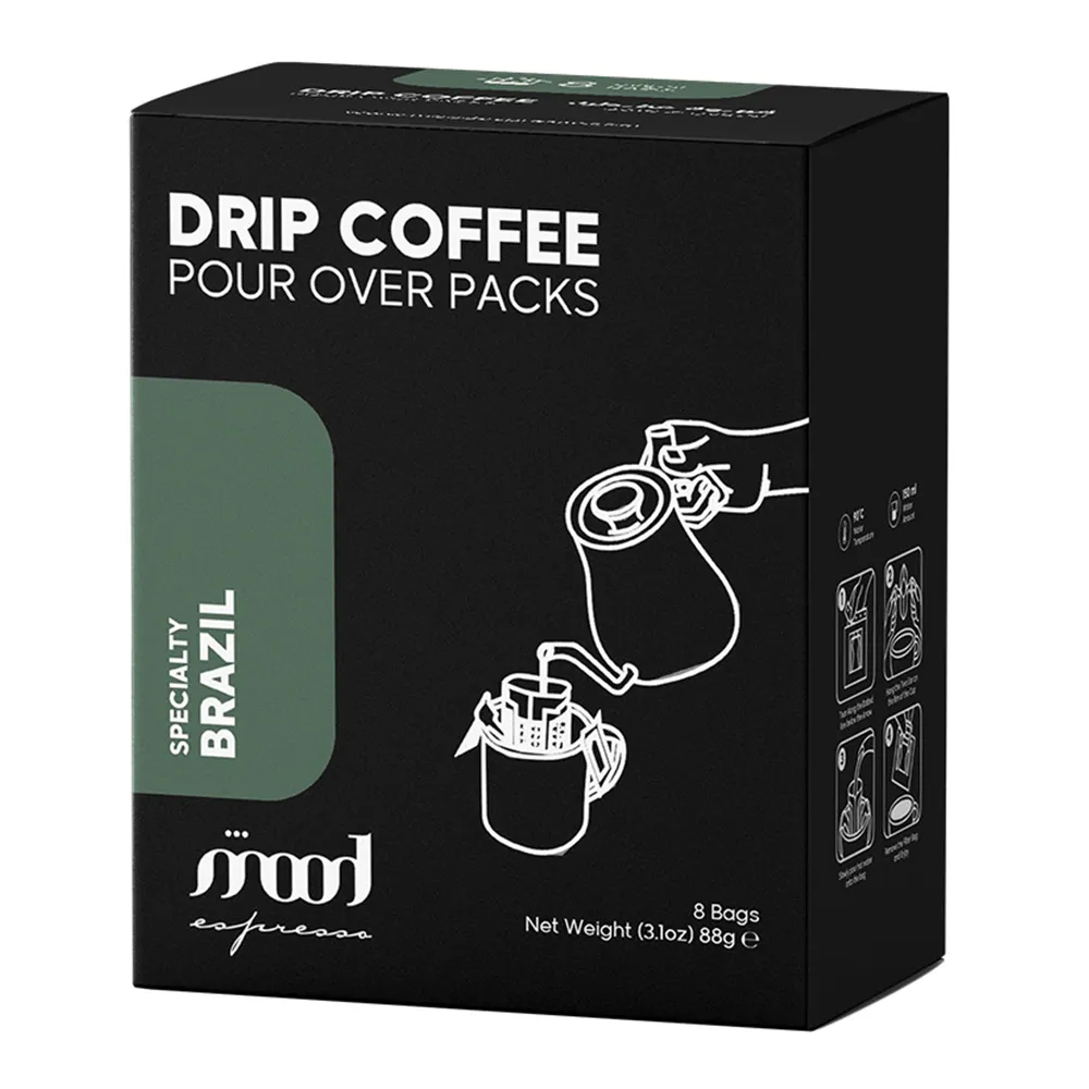 Mood Espresso قهوة مقطرة مختصة برازيلية 8 Bags