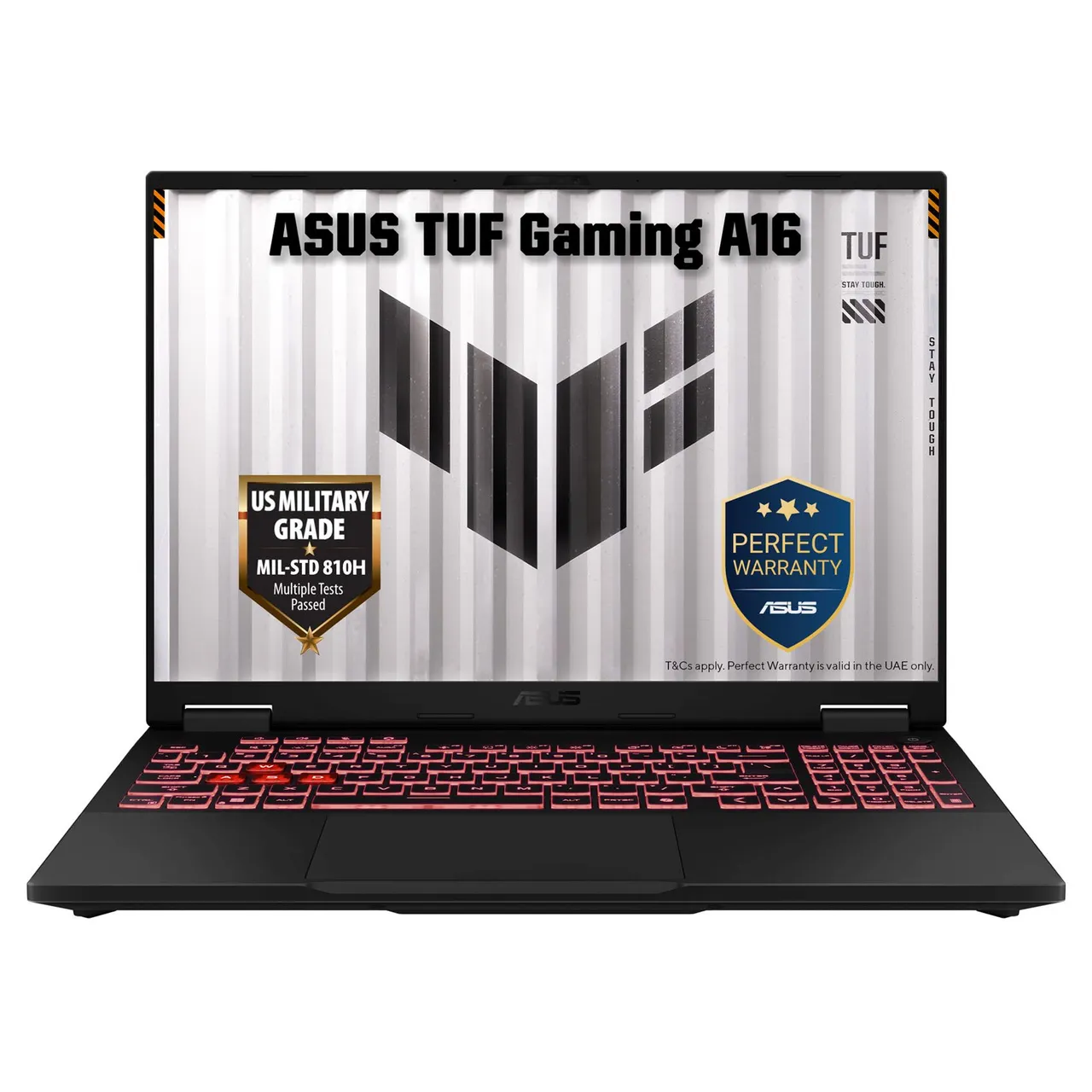 ASUS لابتوب ألعاب TUF Gaming A16 بمعالج AMD Ryzen 7 260، رام 16GB DDR5، تخزين SSD بسعة 512GB PCIe 4.0، رسومات NVIDIA GeForce RTX 5050 بسعة 8GB، شاشة FHD+ مقاس 16-Inch بتردد 144Hz، بنظام Windows 11 Home