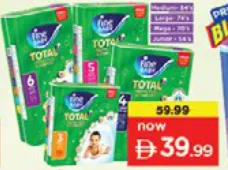 Fine Baby Total 7 Mega Pack Diapers Assorted