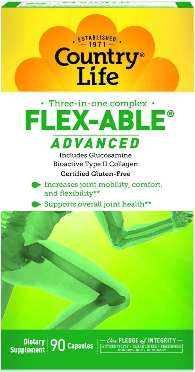 Country Life مكمل متقدم لصحة المفاصل Flex-Able - 90 Caps