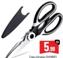 Easy Home Kitchen Scissors With Abs Handle Big EH1983