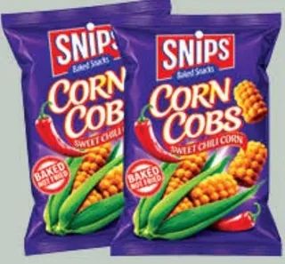 Snips ذرة مخبوزة حلو و حار سنبس
