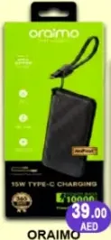 Oraimo Power Bank 15W Type-C Charging