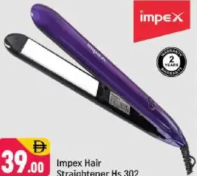 Impex Hair Straightener Hs 302