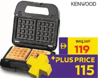 Kenwood بلاك اند ديكر صانعة شطائر بطبق شريحتان