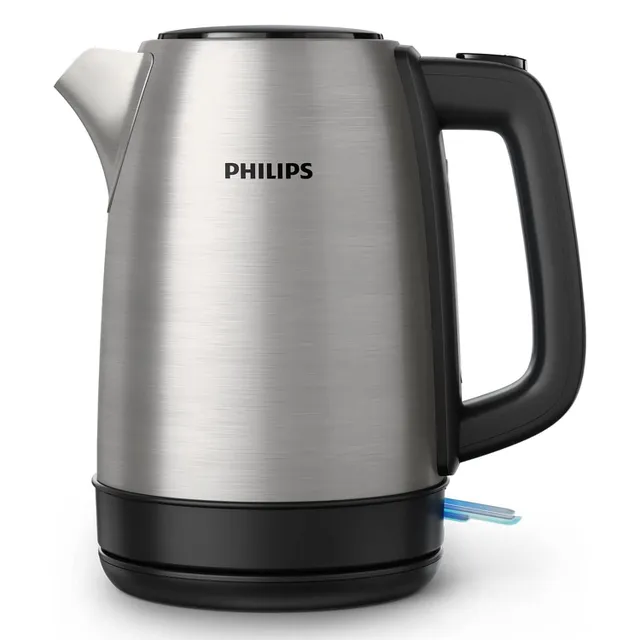Philips Spring Lid Metal Kettle, Stainless Steel, HD9350/92