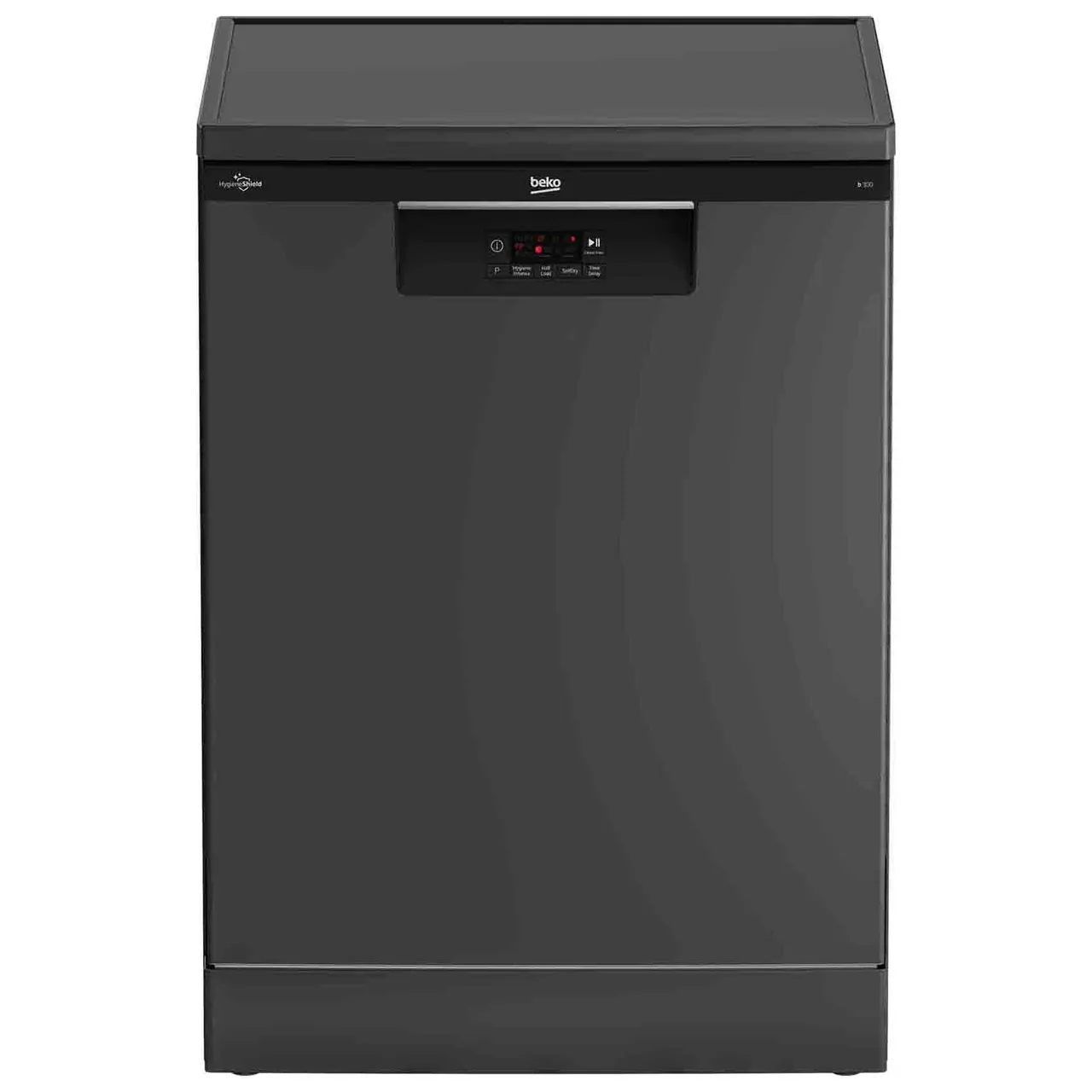 Beko غسالة أطباق قائمة بذاتها كاملة الحجم تتسع لـ 14 طقم، BDFN16420G، رمادي جبلي