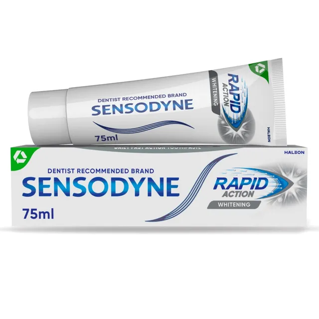 Sensodyne rapid action whitening toothpaste