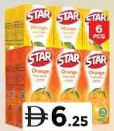 Star مشروب فواكه بفيتامين C بنكهة المانجو/البرتقال