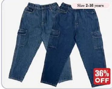 Boys/Girl’s Relaxed Fit Denim Pant Assorted