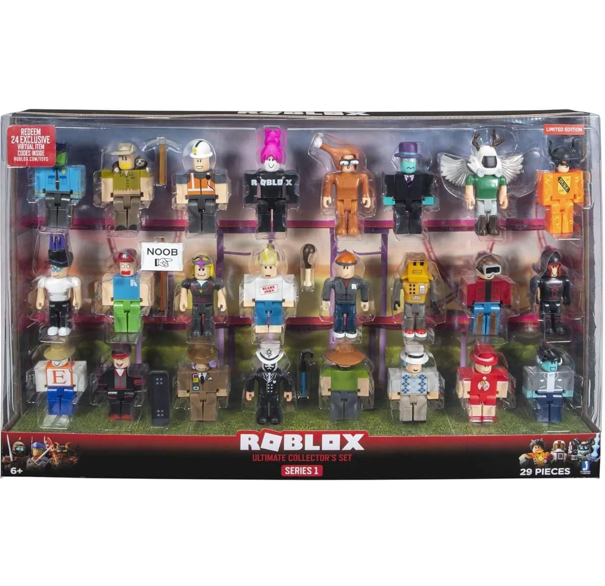 Silvonix مجموعة Roblox Ultimate Collection Series 1 من 29 قطعة مجسمات مع إكسسوارات ودليل المقتني لعبة Roblox الرسمية
