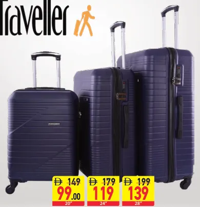 Traveller حقيبة سفر PP بـ 8 عجلات مضادة للسرقة
