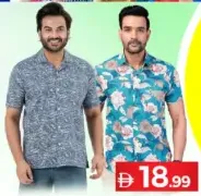 Mens Shirt Print Half Sleeve