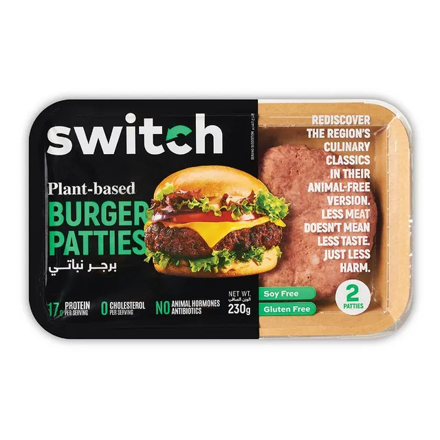 Switch Plant-Based Burger Patties - 2 Pcs