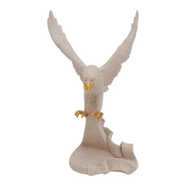 Maple Leaf Home CH Eagle Ceramic Figurine, Ceramic, QMH20742-9A