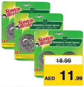 Scotch Brite Metallic Spiral/Trippel Sponge cloth