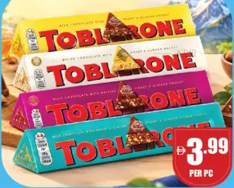 Toblerone Chocolate Crunchy Almonds/Swiss White Chocolate/Fruit & Nuts Assorted