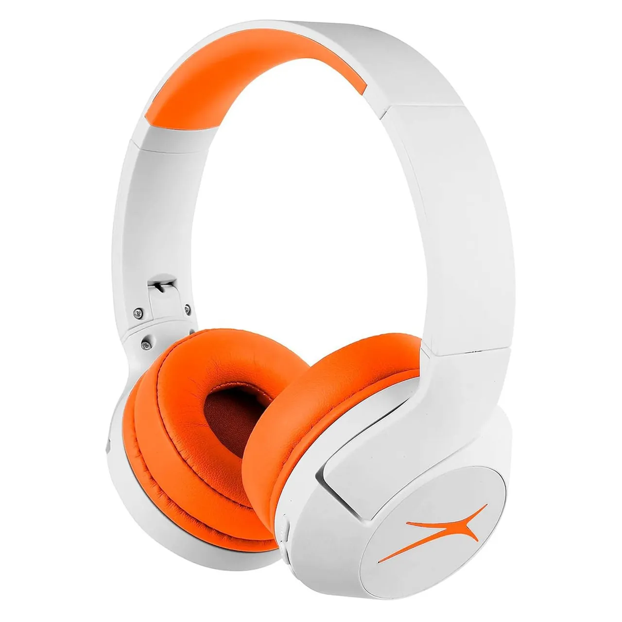 سماعات Altec Lansing 2 في 1 للأطفال آمنة لاسلكية وسلكية بلوتوث على الأذن MZX4500 Whiteout Groovy Orange