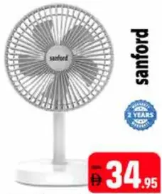 sanford Rechargeable Mini Fan SF6667MFN