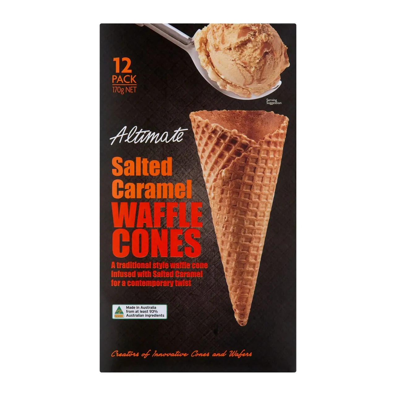 Altimate أقماع وافل بالكراميل المملح 12 pcs