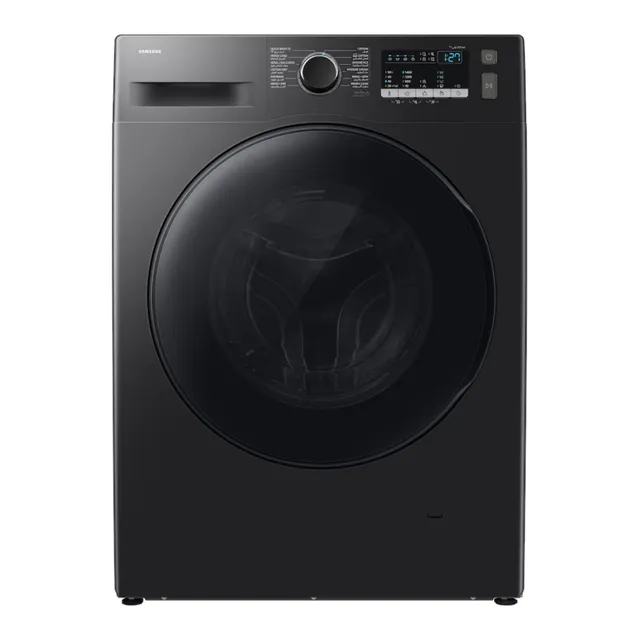 Samsung Front Load Washer & Dryer, 9/, 1400 RPM, Black, WD90HG4U04BBGU