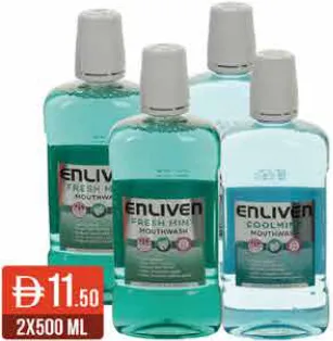 Enliven Mouthwash Cool Mint/Fresh Mint