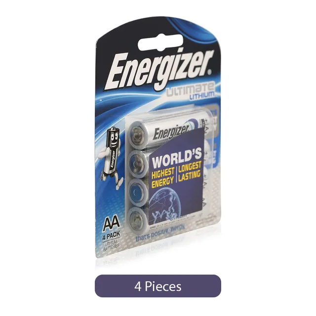 Energizer Ultramate AA Lithium Batteries - 4 Pieces