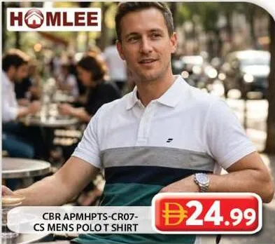 Homlee تي شيرت بولو رجالي Cbr Apmhpts-Cr07-Cs