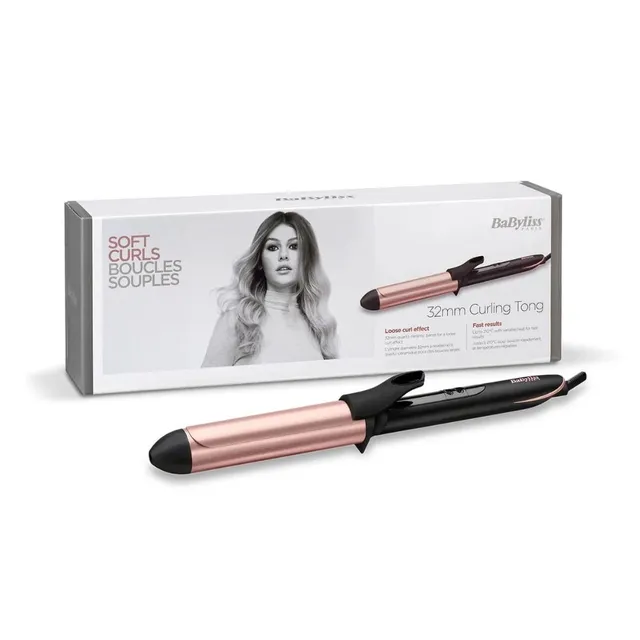 Babyliss Curling Iron 32mm, Black, BABC452SDE