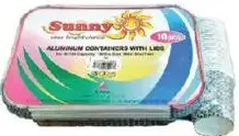 Sunny Aluminium Container + Paper Lid