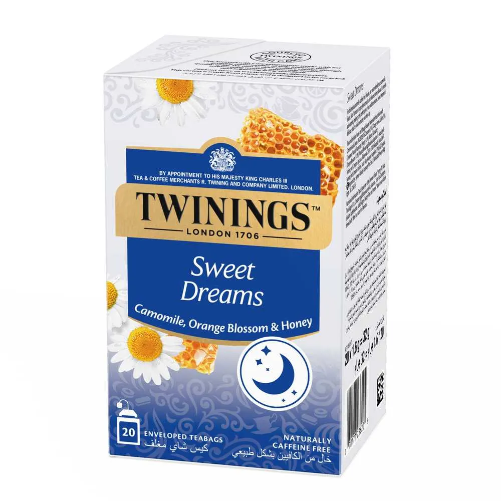 Twinings شاي أعشاب سويت دريمز بالبابونج والبرتقال وزهر البرتقال والعسل - 20's