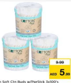 Cotton Soft Ctn Buds With PprStck
