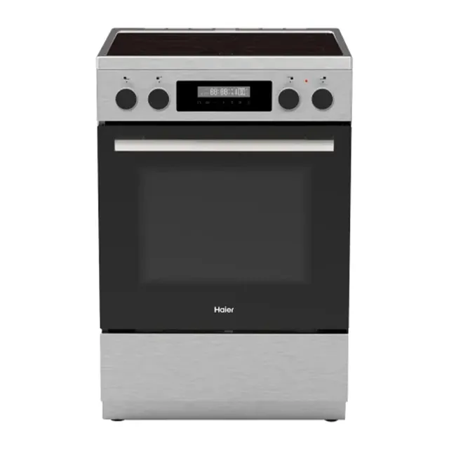 Haier 4 Burner Stainless Steel Electric Cooking Range, 60 x 60 cm, Stainless Steel, HCR6060ET1