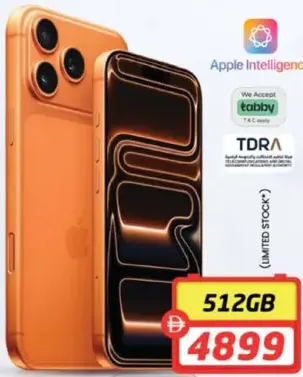 Apple iPhone 17 pro 512GB, Cosmic Orange Only