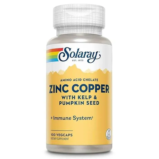 Solaray Zinc Copper 100 Vcaps