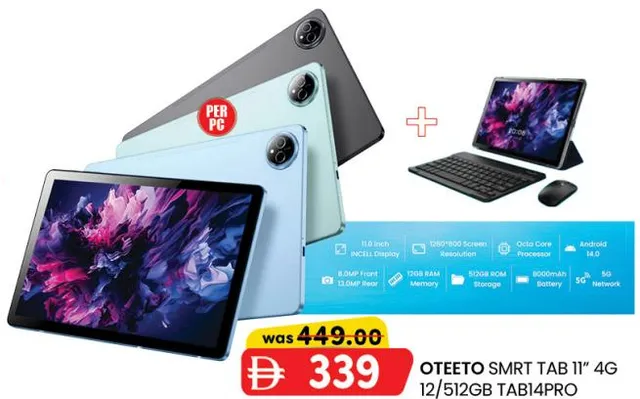 Oteeto Smrt Tab 4G 12/512 GB Tab14Pro