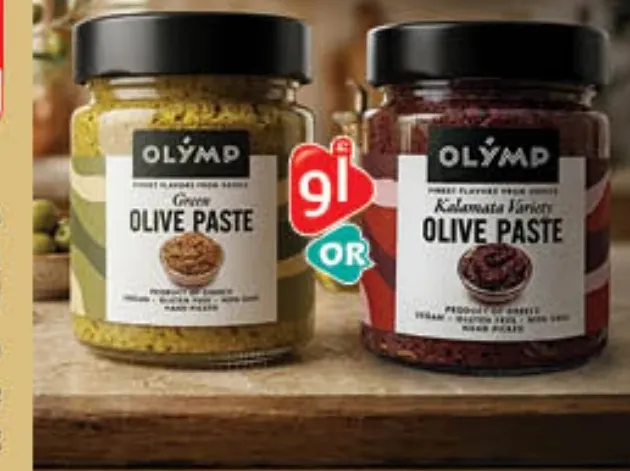 Olymp Olives Greek Green or Kalamata Paste