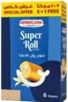 Americana Super Roll Strawberry/ Chocolate/ Vanilla