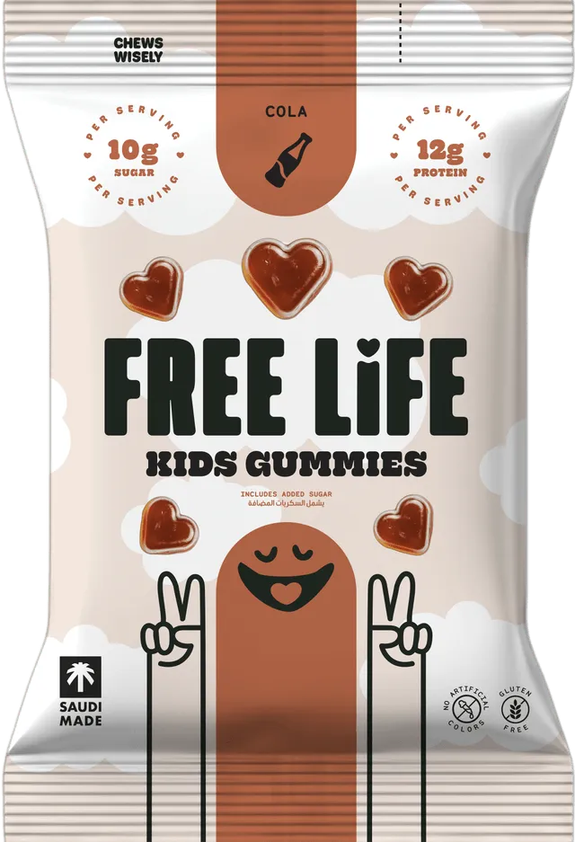 Freelife حلويات جيلاتينية للأطفال بالكولا