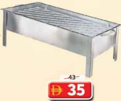 Camping Night Bbq Aluminum Grill Large