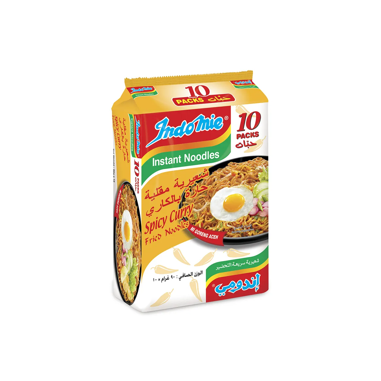 Indomie نودلز مقلية بنكهة الكاري الحار
