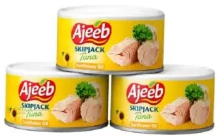 Ajeeb Skip Jack Tuna Sunflower Oil