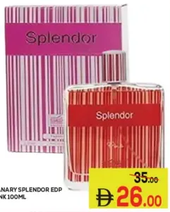 Canary Splendor أو دو برفان وردي