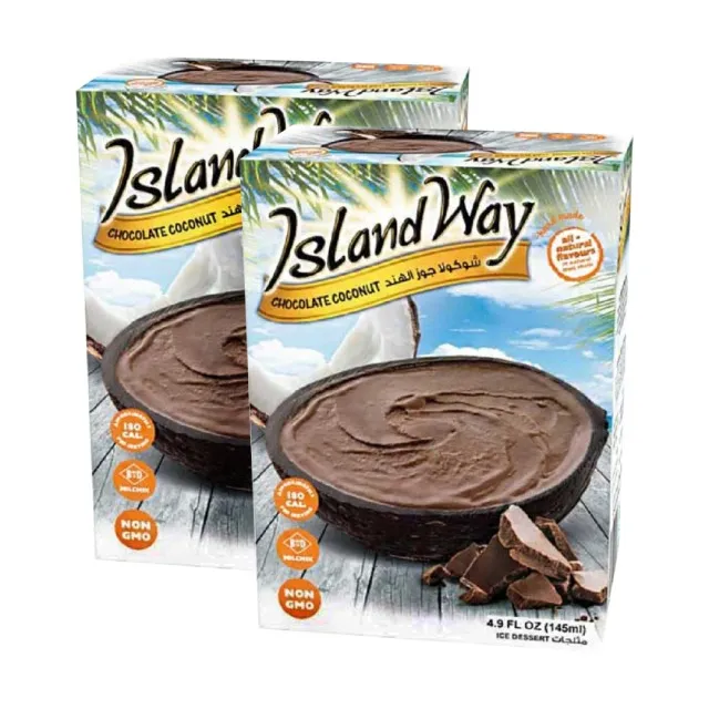 Island Way Fruit Sorbet Ice Cream Chocolate Coconut
