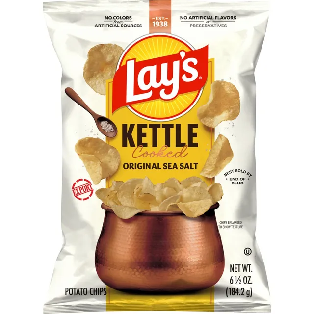 Lay'S Kettle Cooked Original Potato Chips