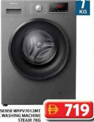 Hisense F/L Washing Machine Steam WFPV7012MT