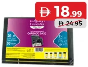 Emirates Royal Flat Trash Bag Black