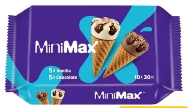 Minimax Mini Cones Mp Assorted Vanilla And Chocolate