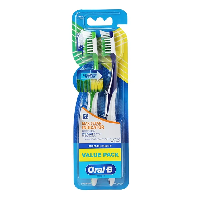 Oral-B Pro Expert Max Clean Indicator Toothbrush Soft - 2 Pcs